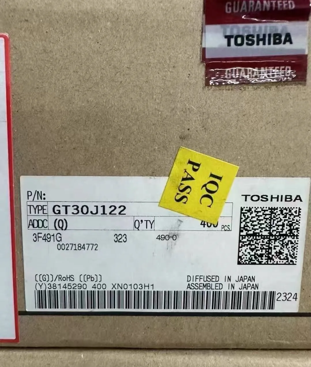 GT30J122  30J122 30A/600V plastic-encapsulated IGBT power tube for inverter air conditioners, 100% genuine guaranteed.