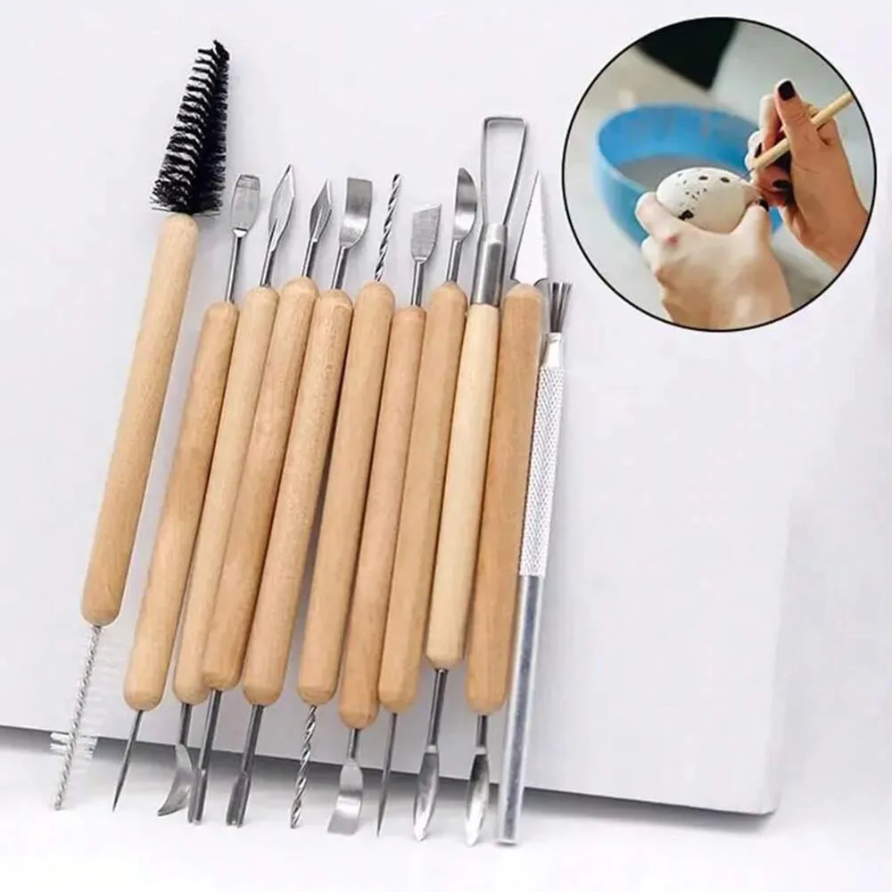 61 Stück Polymer Clay Werkzeuge Modellieren Clay Sculpting Tool Set für Keramik Skulptur Punkt ier werkzeuge Ball Stylus für Keramik zubehör