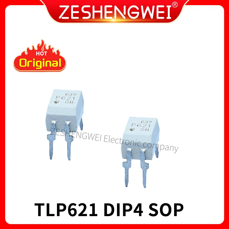 5PCS TLP621 New And Original TLP621-1GB -1GR P621 P621GB DIP4 Darlington Output Isolation Optical Coupling