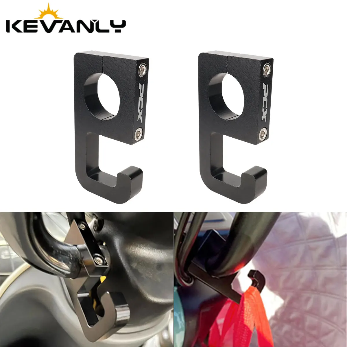 1 adet motosiklet CNC alüminyum elektrikli araç çok fonksiyonlu asma kancası HONDA PCX125 PCX150 PCX160 PCX 125 için uygun