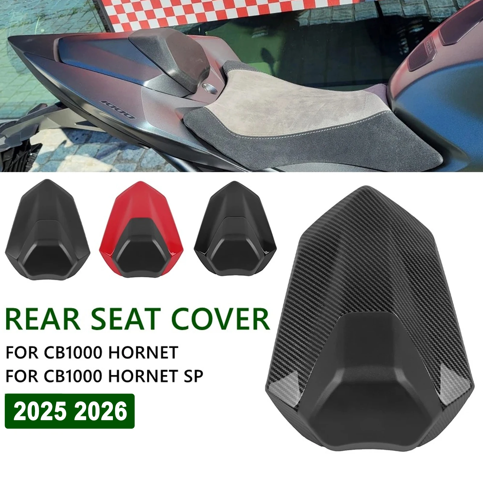 Pour Honda CB1000 Hornet 2025 2026 CB 1000 Hornet SP Moto Housse de selle arrière Carénage de queue arrière Capot de selle arrière Accessoires