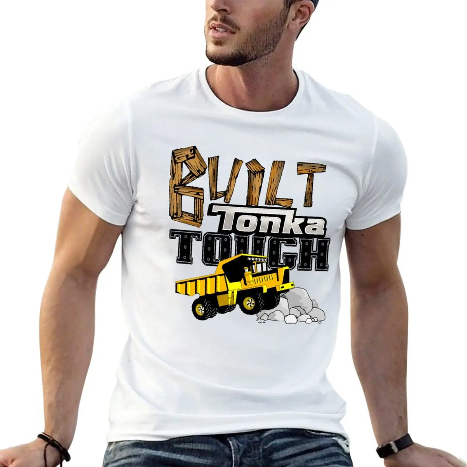 

Built Tonka Tough T-Shirt t shirt man casual anime tshirt T-Shirt