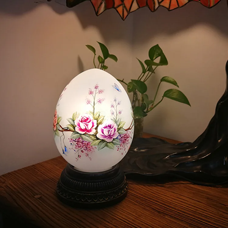 Hand-painted Lamp, Warm Night Light, Bedroom Bedside Creative Desk Lamp, Moving Gift, Wedding Gift