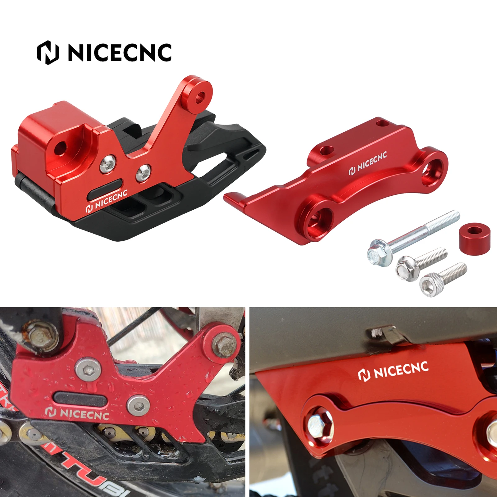 

NICECNC For BETA RR 300 RR 125 RR 250 RR 350 RR 390 RR 430 450 480 2010-2024 Xtrainer 300 2015-2024 Swingarm Guard & Chain Guide