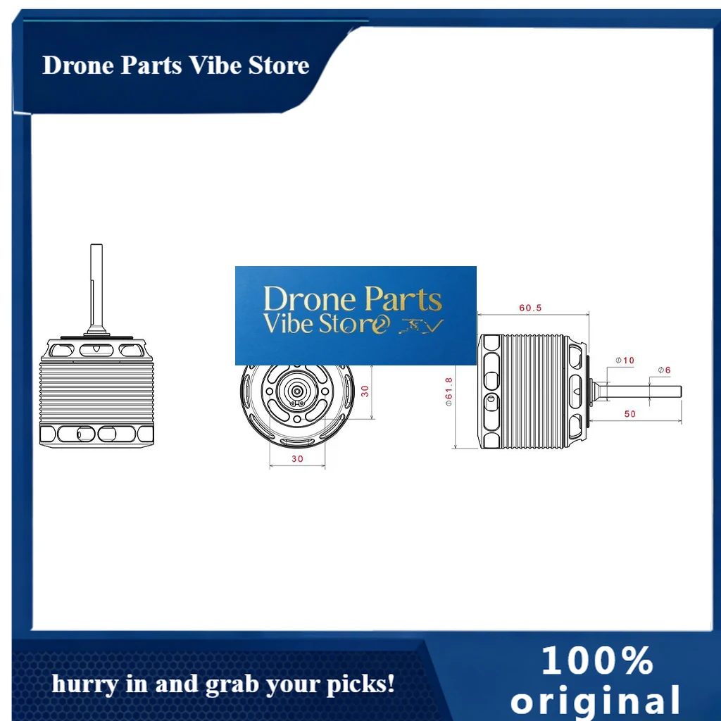 Drone Parts 5025 Motor 540KV 500KV 480KV 430KV 450KV 360KV 330KV Brushless Motor 1.4mm 10N/14N Wire 6mm Shaft For Helicopter Qua