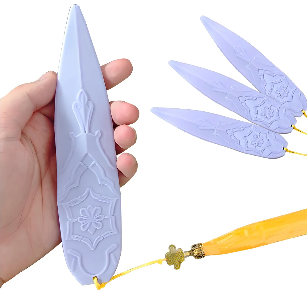 Espada Rumi de demonios calientes, espada Kpop, accesorio de Cosplay, dardo morado con cinta de nudo concéntrico de colores, regalo para fanáticos