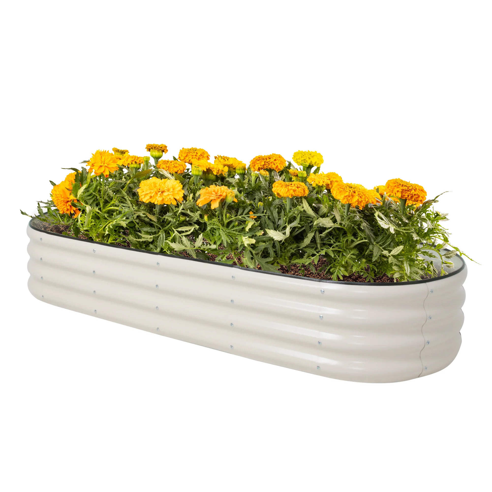 

GARDEN Backyard Gardening Kit RAISED BED, METAL GARDEN POTS,HARDWOOD CLOTH, GALVANIZED PLANTER 94.4in X 23.6in X11.8in