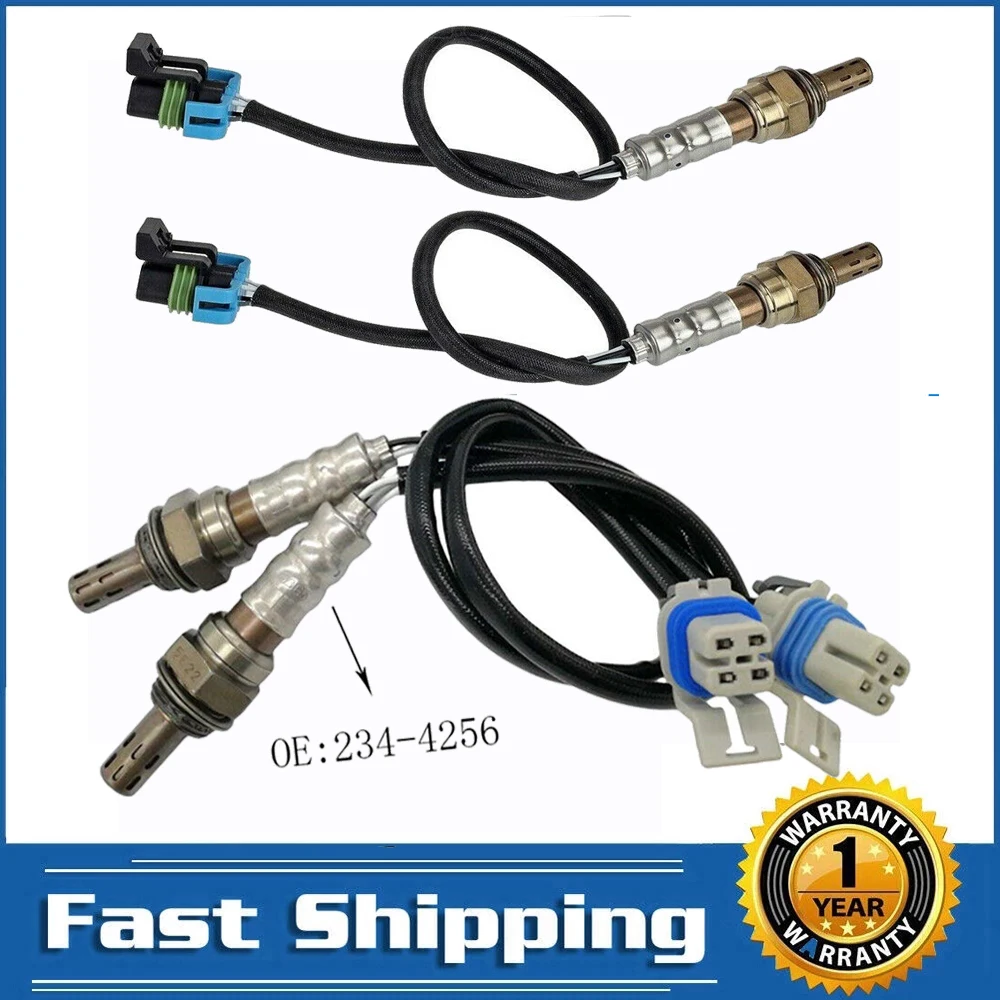 

4Pcs O2 Lamda Probe Oxygen Sensor Upstream Downstream for Chevrolet Camaro SS Corvette 6.2L 2010-2013 234-4256 234-4669