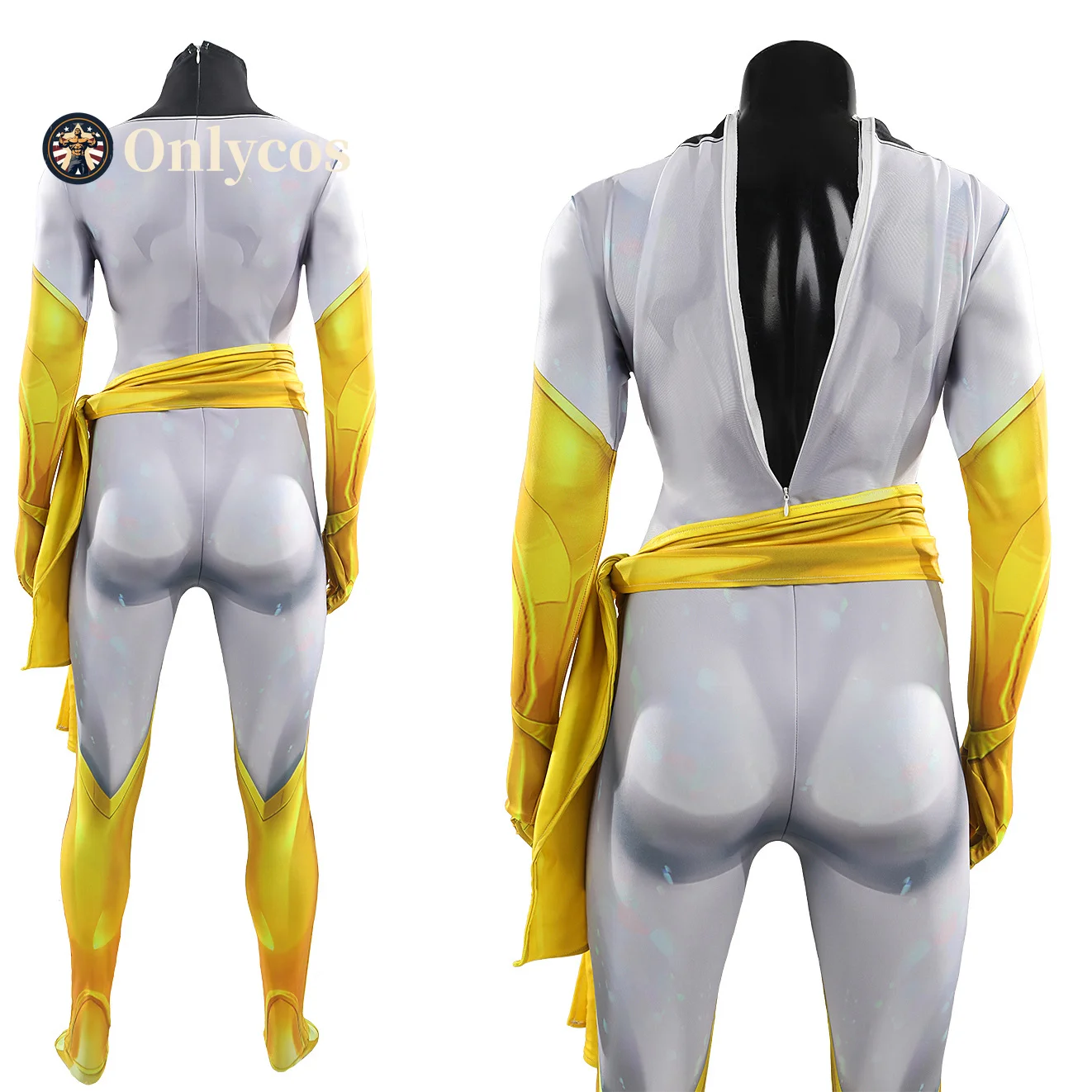 Rivals White Crown Phoenix Jean Grey Cosplay Costume Zentai Female Halloween Party Bodysuit Onlycos view 3