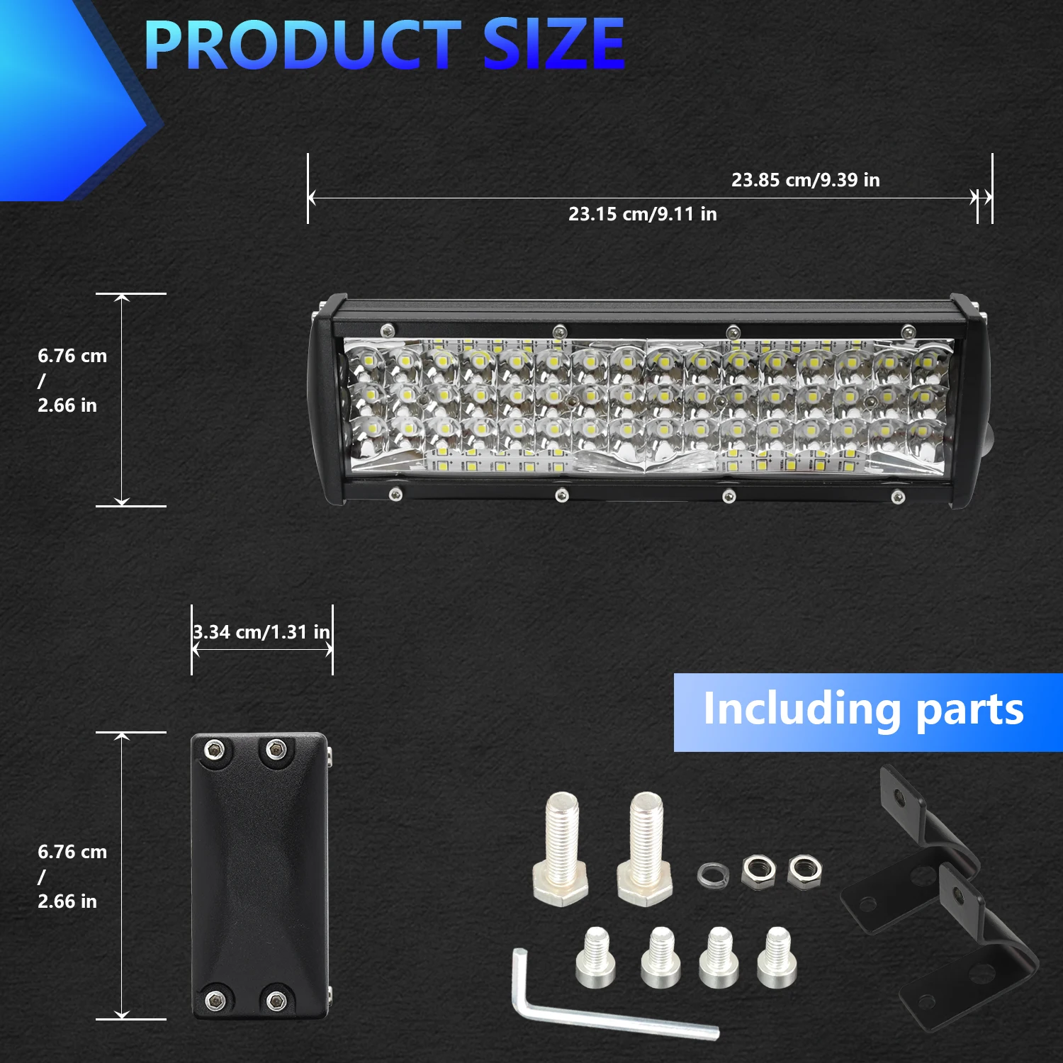 LED Work Light Bar Combo Flood Beam 12V 24V Off Road Driving Lamp For 4x4 Car Truck ATV SUV 5/7/9/12/15 Inch