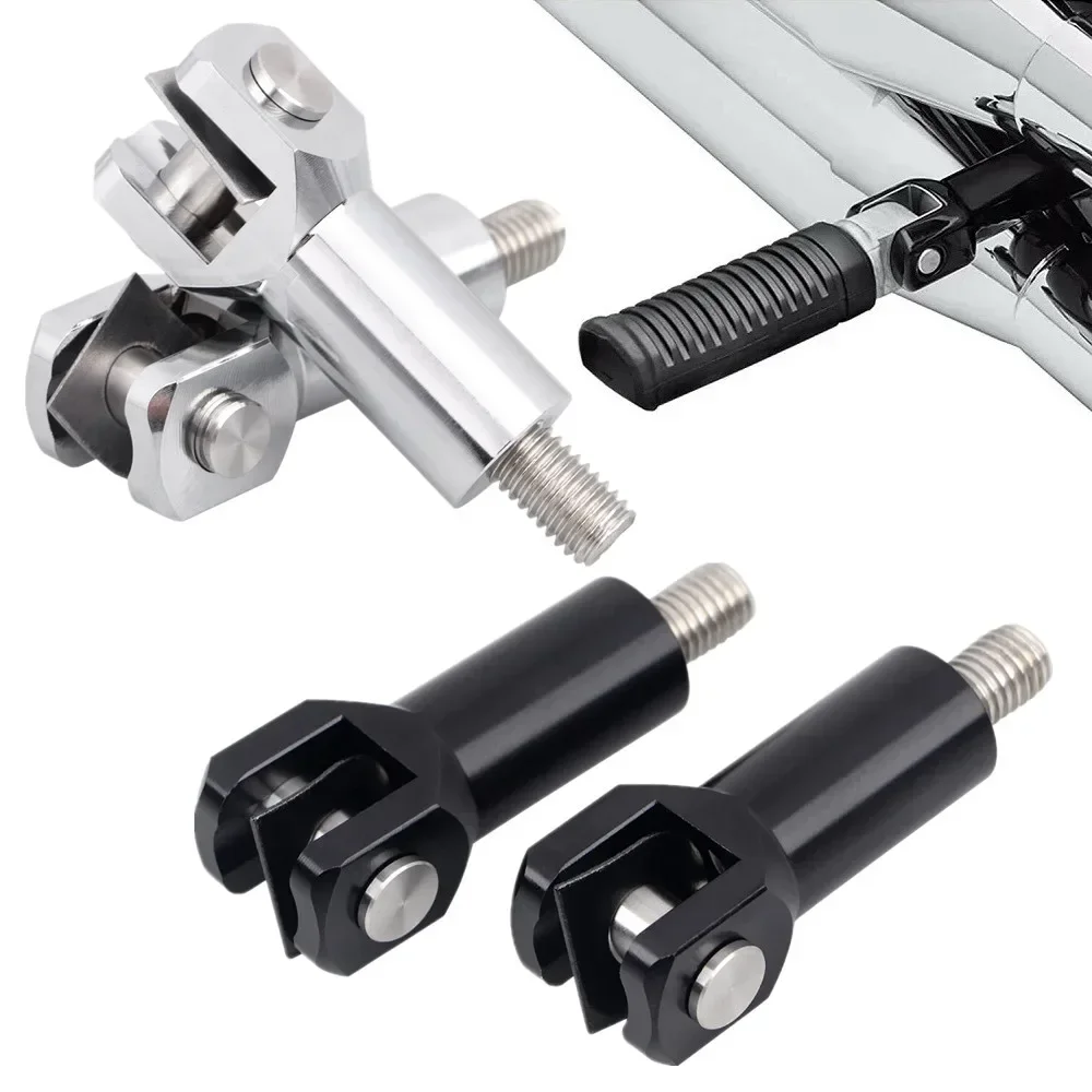 

Motorcycle Rear Foot Peg Supports Mount Passenger Footrests Kit For Harley Softail Slim FLS FLSS 12-17 Cross Bones FLSTSB 08-11