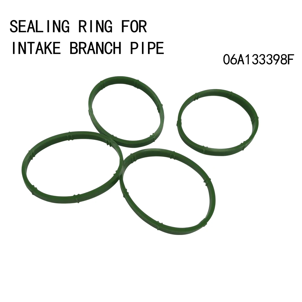 

4Pcs Sealing ring for intake branch pipe 06A133398F For Audi A3 S3 Skoda Octavia VW Polo beetle Sagitar Caddy Bora Golf Jetta