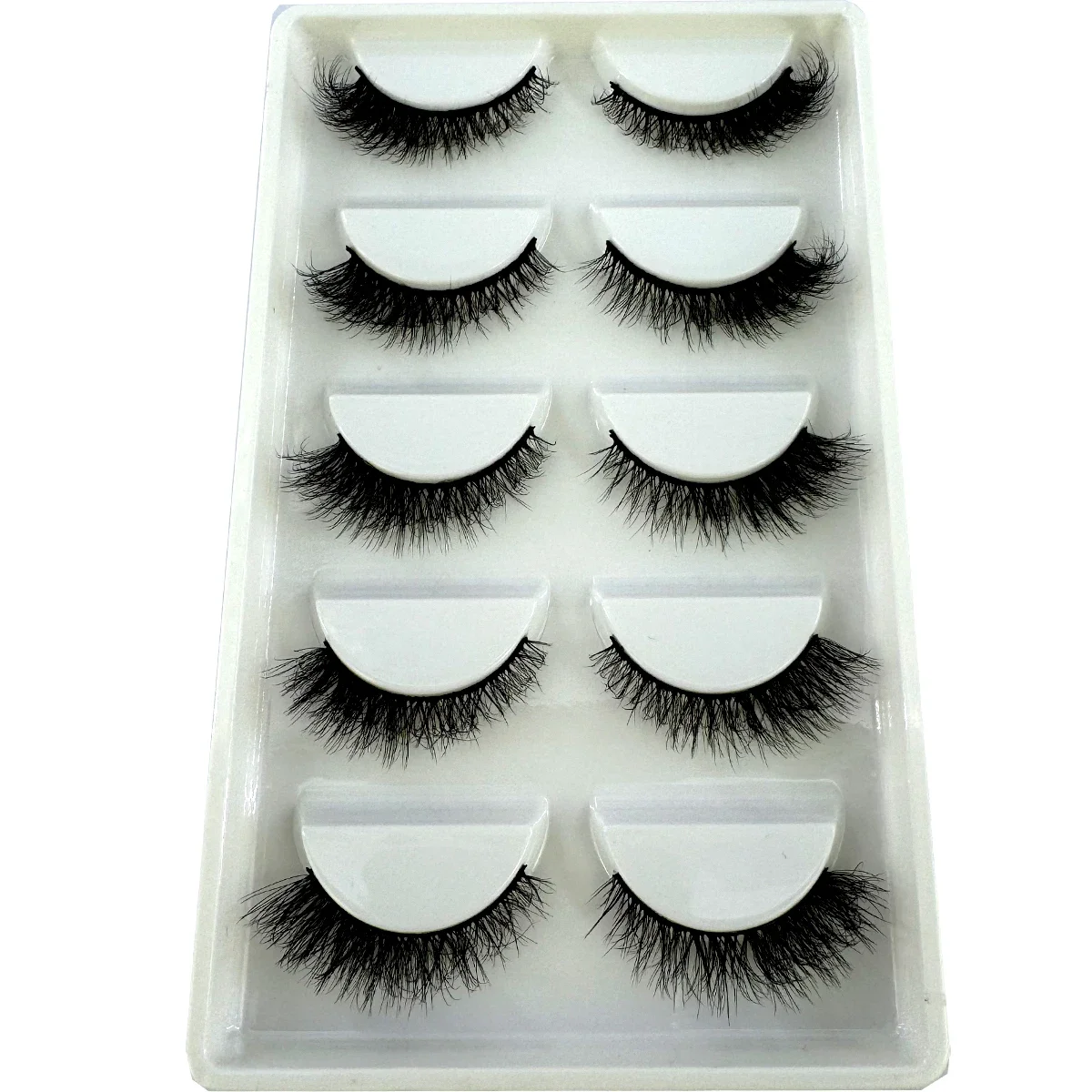 5 pairs faux mink lashes extension cilia fluffy fake lashes makeup wispy long eye lash 3d eyelashes natural false eyelashes ﻿