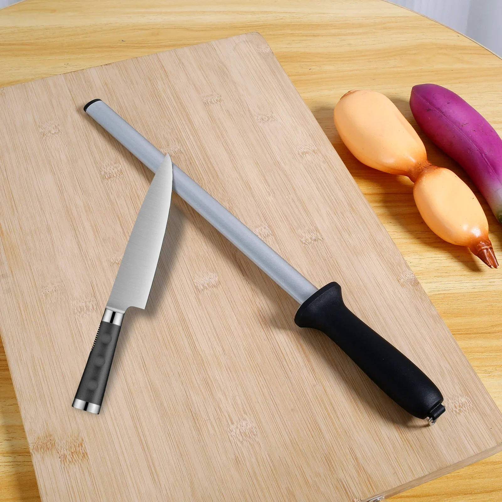 Kitchen Gadgets Carbide Sharpener Portable Knife Blade Sharpener Rod Stick Safe Diamond Honing Steel Knife Sharpening Tool