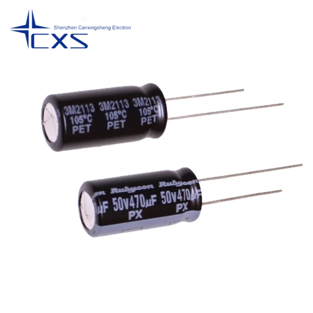 

10pcs 470UF 50V Imported Aluminum Electrolytic Capacitor 50v470uf 10*20MM Ruby Capacitor PX Series