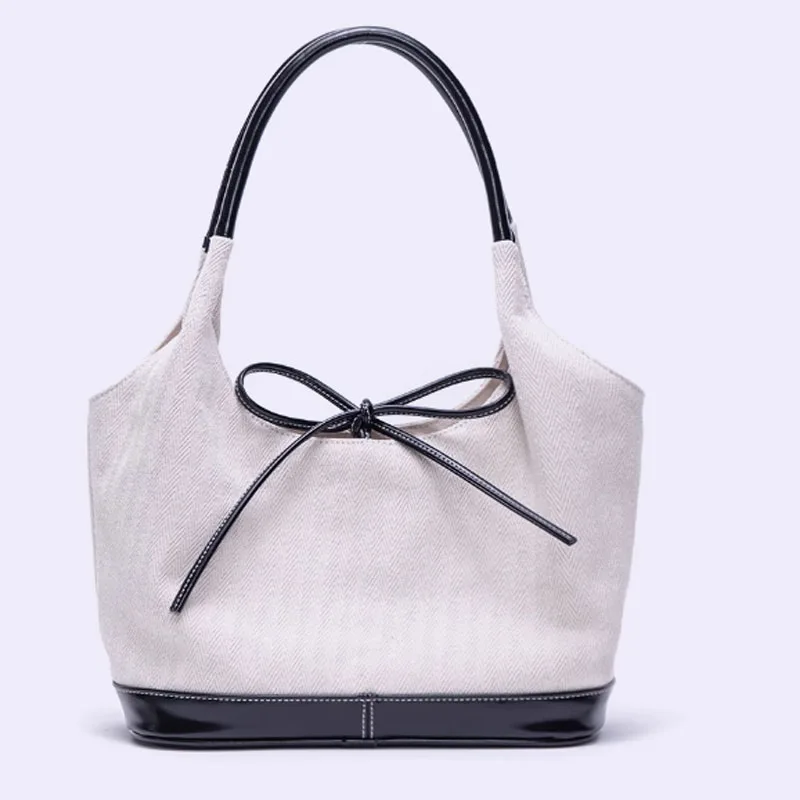 Sac fourre-tout en toile de grande capacité pour femme, sac sous les bras, sac initié au commpiedmont, rétro, E27, nouveau, 2025