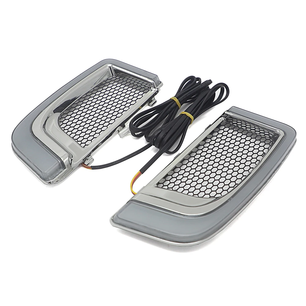 Motorcycle LED Fairing Lower Grills For Harley Touring FLHTCU Electra Glide Ultra Classic/Touring FLHTK Ultra Limited 2015-2020