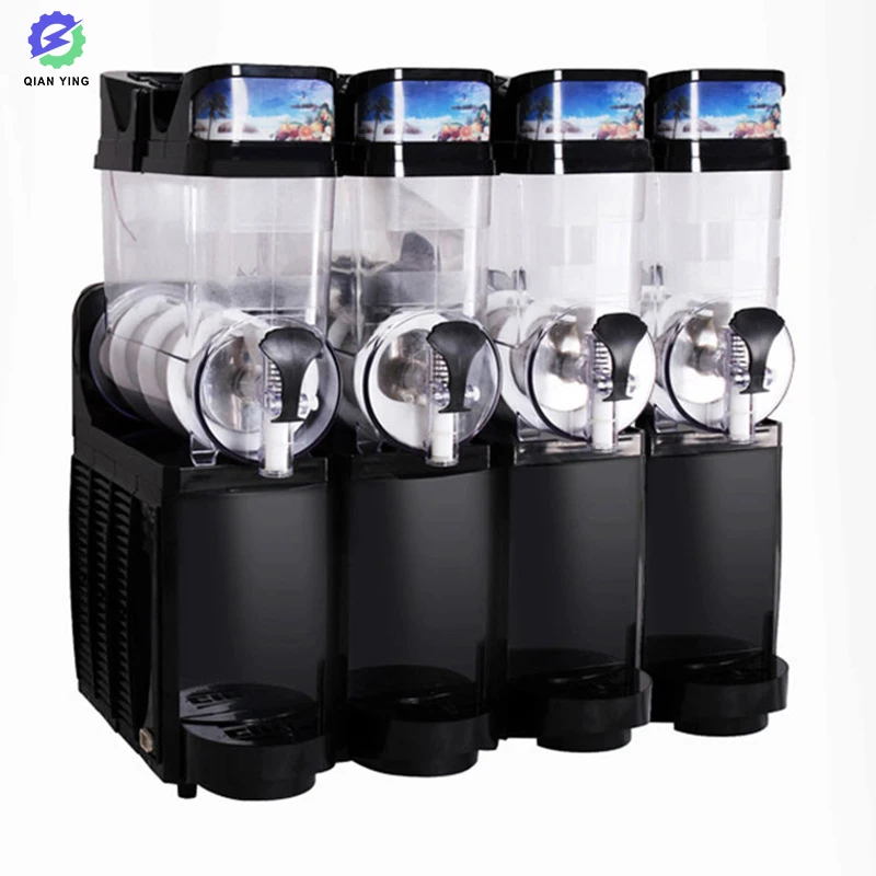 

3 Tanks 1100w Automatic Cleaning Food Grade Stainless Still Sand Ice Slushy Making Electric Snow Melting Machine