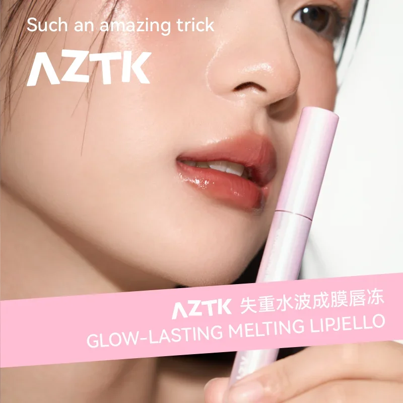 

AZTK Watery Mirror Lipstick Non-stick Cup Long-lasting Moisturizing GLOW-LASTING MELTING LIPJELLO Lips Makeup