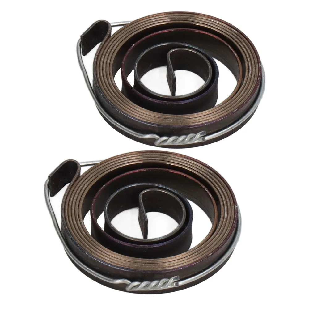 2pcs Spring Steel Drill Press Return Spring Chromeplate Stable Coil Spring Assembly Drill Chuck Feed Return Spring