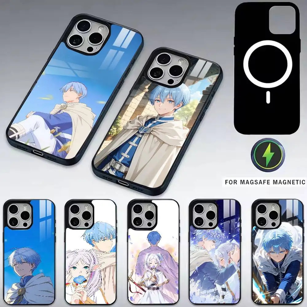 

Amine Beyond Journey's End Himmel-l Phone Case For iPhone17,16,15,14,13,12,11 Plus,Pro Magnetic with Magsafe Wireless Charging
