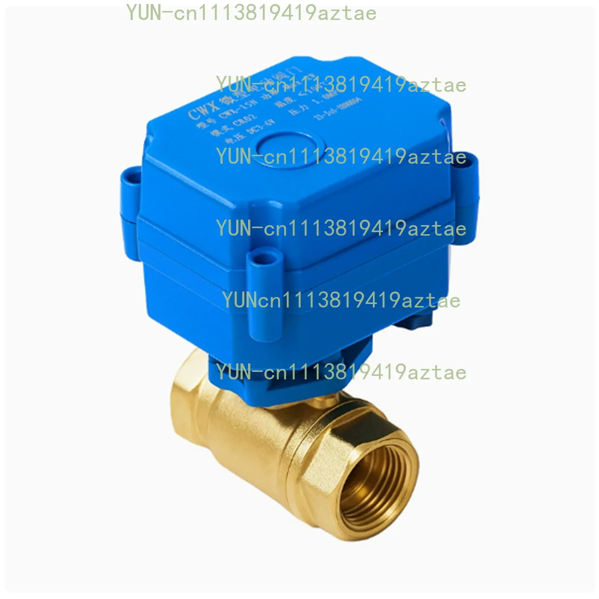 DN20 3/4" Brass Two Way Motorized Ball Valve, DC5V 12V 24V AC220V Electrical Ball Valves 3/4" CR01 CR02 CR03 CR04 CR05