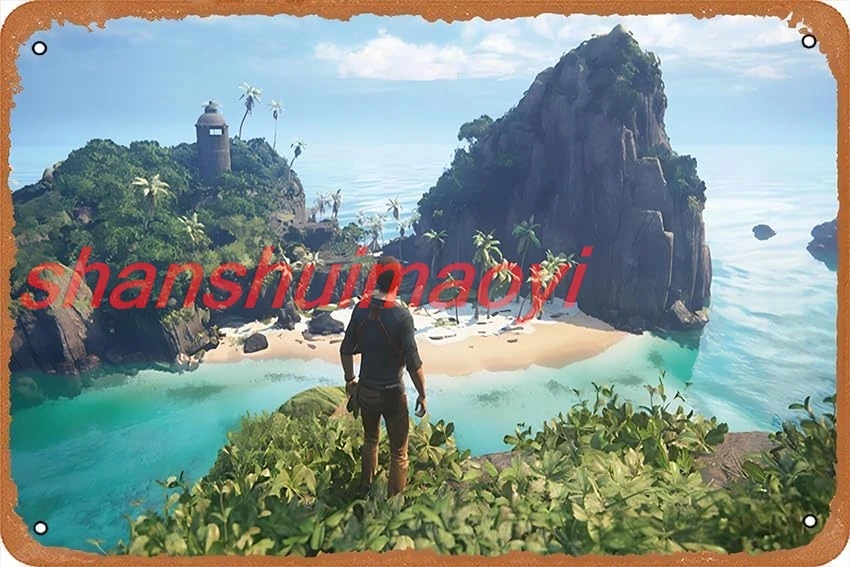 Uncharted Digital, Uncharted game Posters Retro Metal Tin Sign Vintage Room Decor Poster for Home Coffee Bar Wall Art D sha sign