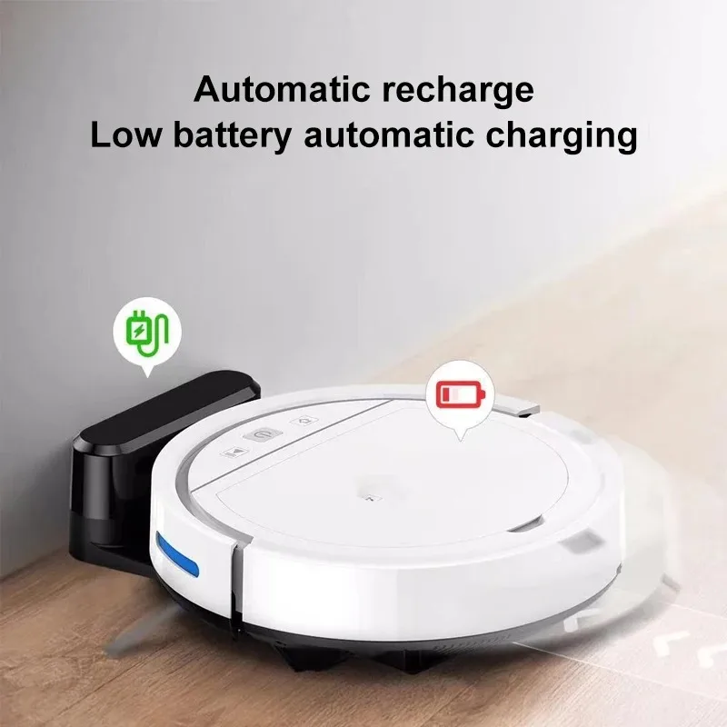 Automatic Recharge APP Controls Sweeping Robot, Sweeping, Mopping and Suction Integrated Home Intelligent Vacuum Cleaner 2500pa