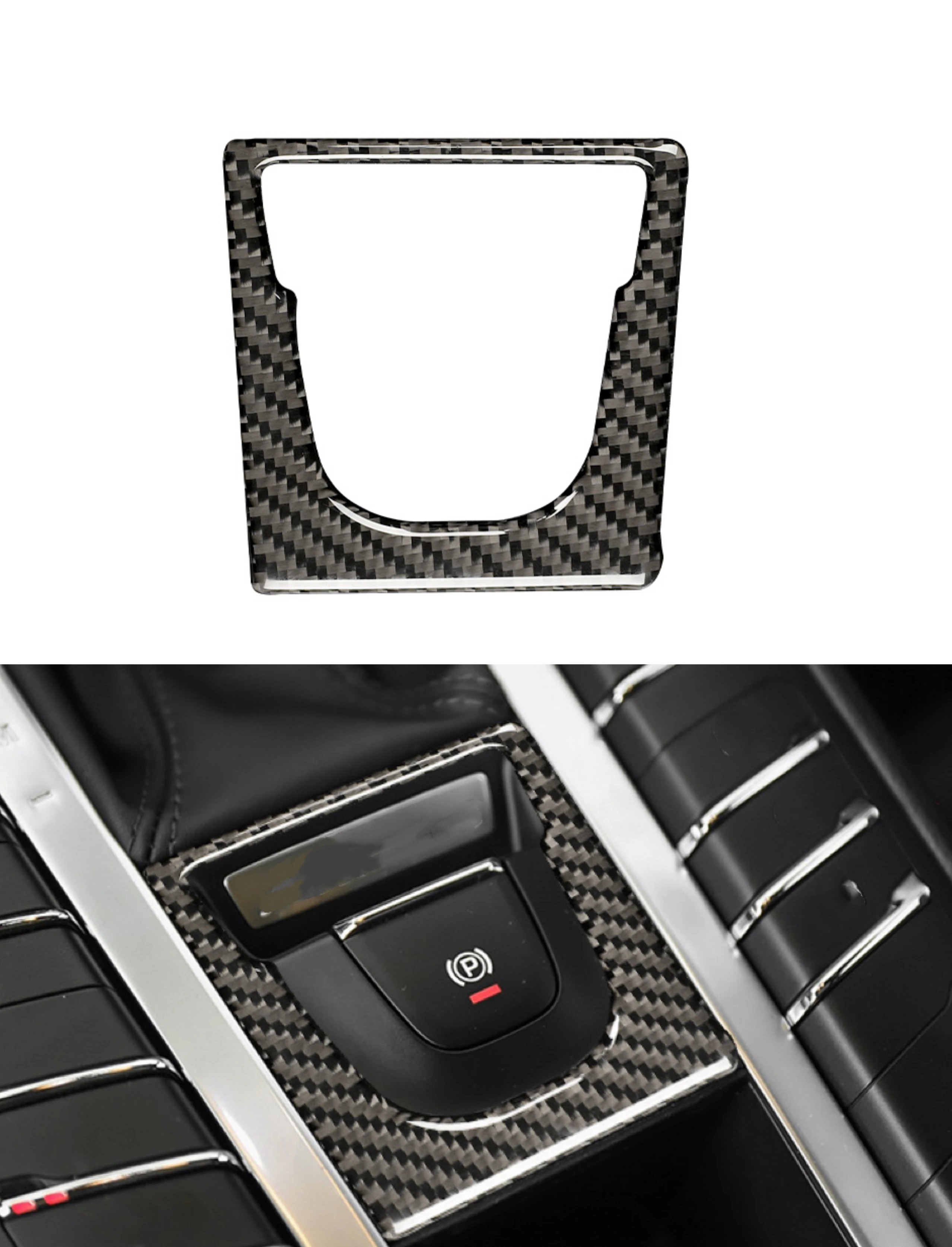 

Car Styling Auto P Button Sticker Frame For Porsche Macan 2014 2015 2016 2017 2018 2019 2020 2021