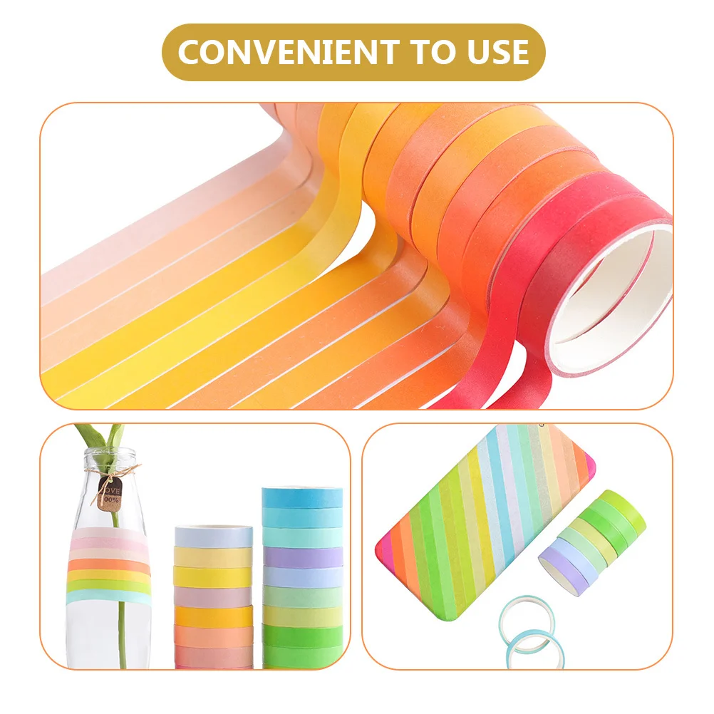 

Macaron Washi Tape Decorative Paper Crafts Scrapbook DIY Projects Journal Classroom Gift Wrapping Holiday Decorations Party