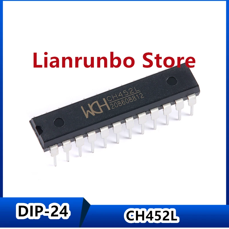 

Новый оригинальный драйвер лампы Nixie CH452L DIP-24 и чип управления клавиатурой