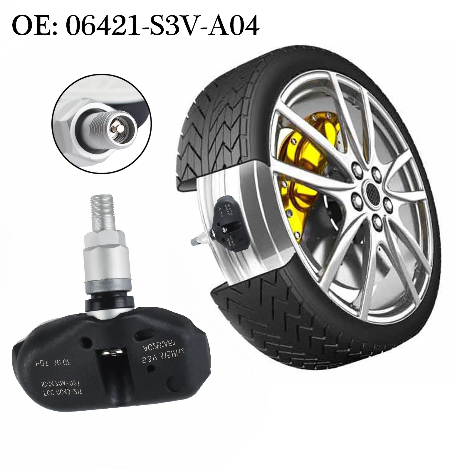 

Tire Pressure Monitor System 06421-S3V-A04 Easy to Install Tire Pressure Monitor Replacement with OE Standard ﻿