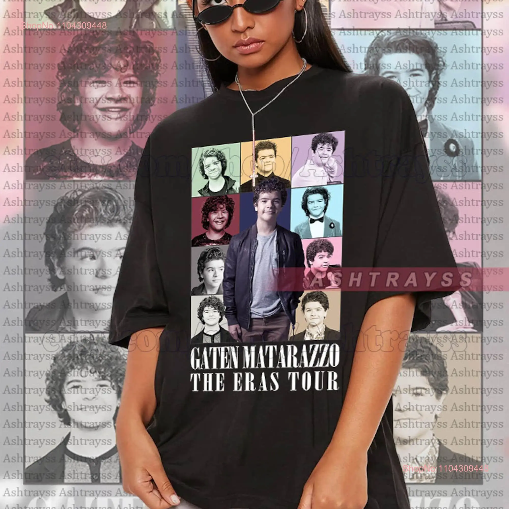 Gaten Matarazzo The Eras Tour tee long or short sleeves