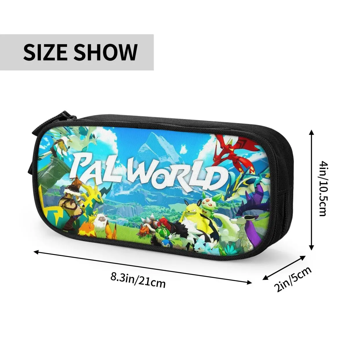 กล่องดินสอคนรักเกม Palworld กระเป๋าปากกาความจุขนาดใหญ่กล่องปากกา POUCH pensil สำหรับเด็กหญิงเด็กชายนักเรียนเครื่องเขียนโรงเรียนสำนักงาน