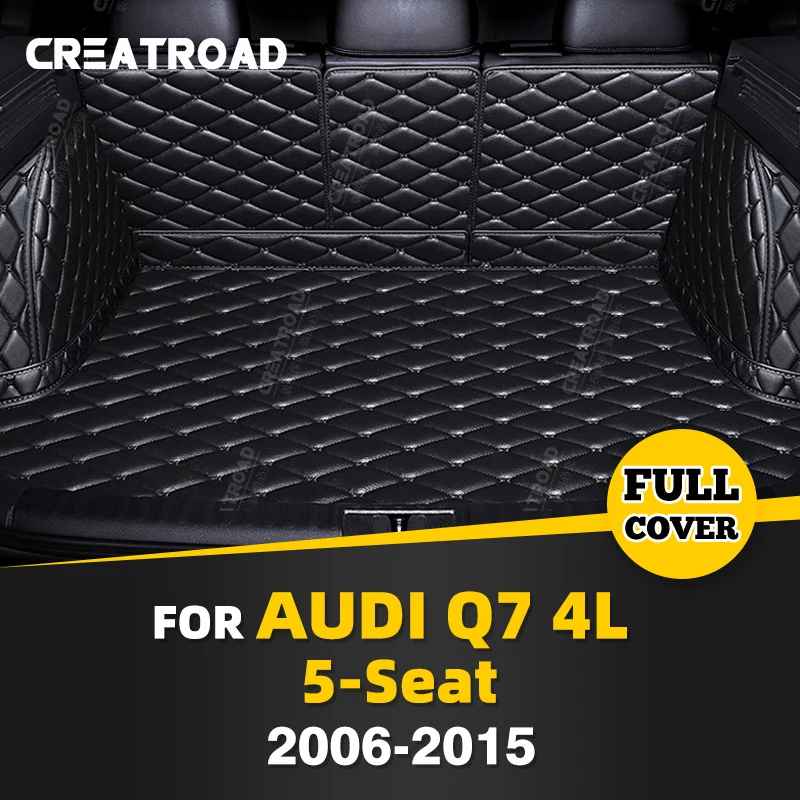 

"Коврик для багажника с полным покрытием для Audi Q7 5-Seat 4l 2006-2015 14 13 12 11 10 09 08, чехол для багажника автомобиля, протектор салона, аксессуары