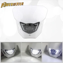 Motorcycle LED Headlight for Yamaha WR250F WR450F YZ250F YZ450F 250F 450F MX Enduro Dirt Bike Head Light Motocross