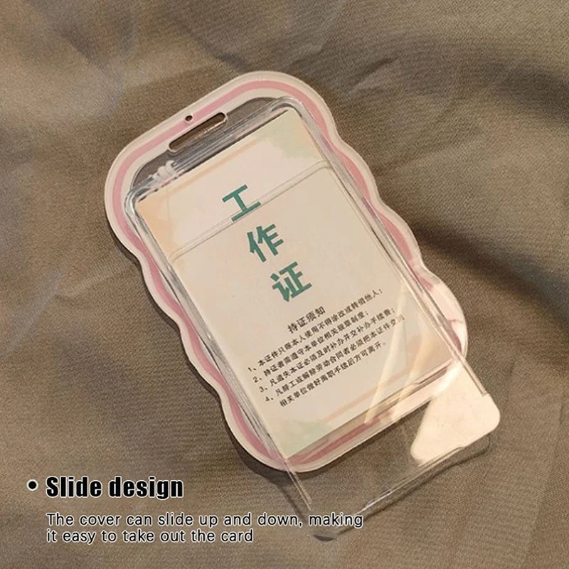 INS 3inch Photocard Holder Transparent Card Holder Keychain Photo Sleeve Bus Card Student Cards Case Photo Protector