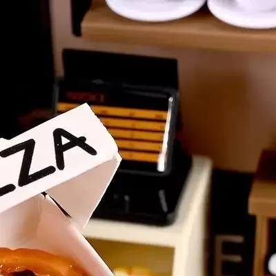 6 Stück Puppenhaus Miniatur Pizza oder Verpackung Box Modell Küche Essen Dekor Spielzeug Puppenhaus Zubehör