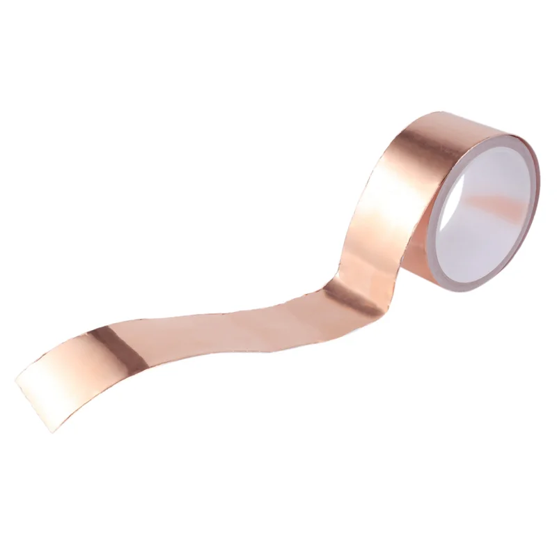 

【Party-Decoration】6Pcs 50Mmx10m EMI Copper Adhesive Copper Foil Copper Tape Self-Adhesive Tape Roll