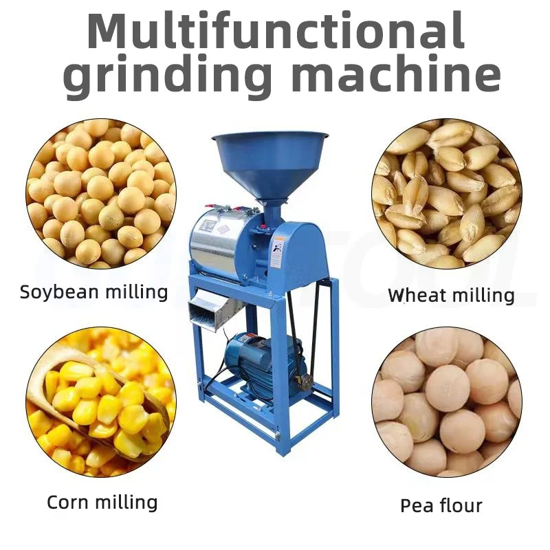 Pulverizer Cereal Grain Crushing And Refining Machine Flour Mill Medicine Commercial Corn Grinder Pellets Wheat Milling Machine