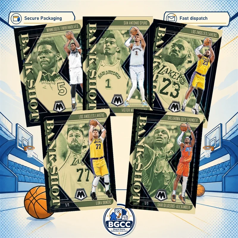 DIY Panini Homemade NBA Stephen Curry Anthony Edwards LeBron James Shai Gilgeous-Alexander Alexander Bank Shot series