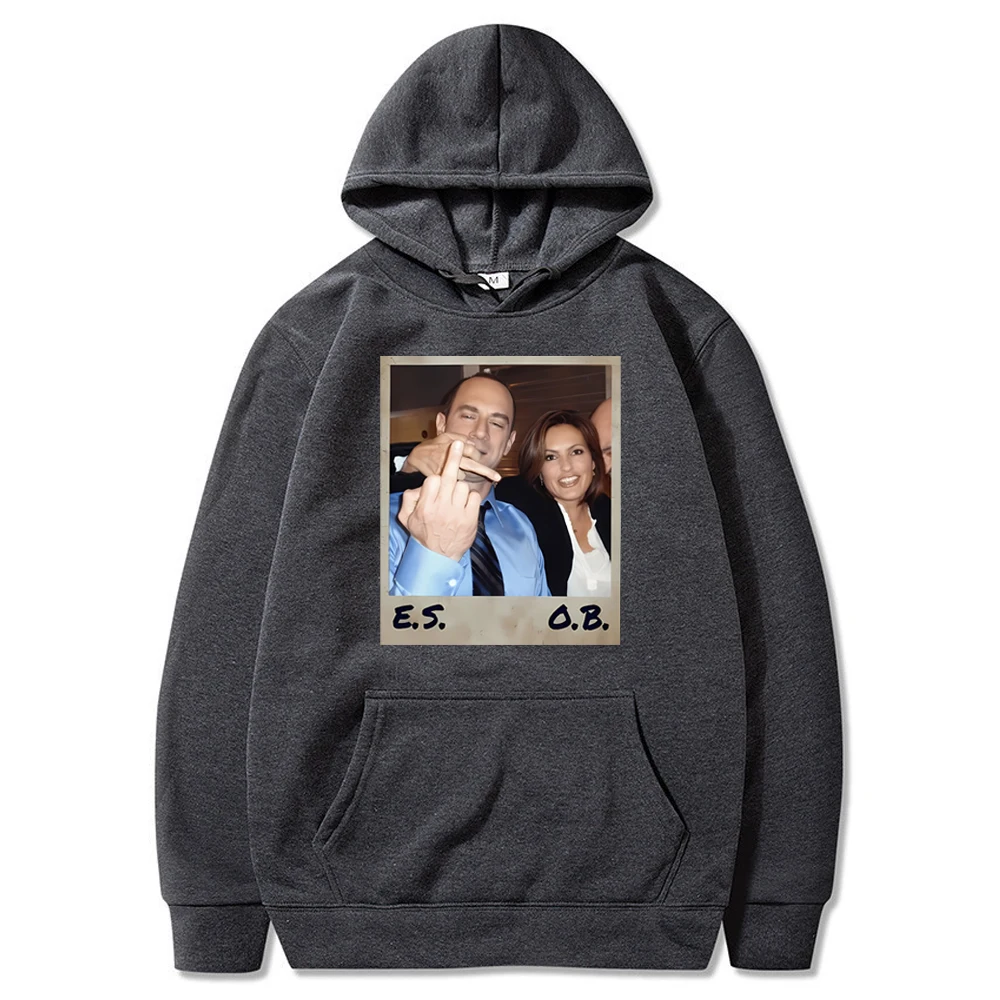 2025 إليوت ستابلر وأوليفيا بنسون هوديي إليوت وأوليفيا البلوز القانون والنظام SVU قميص 90s تحية الجرافيك هوديس