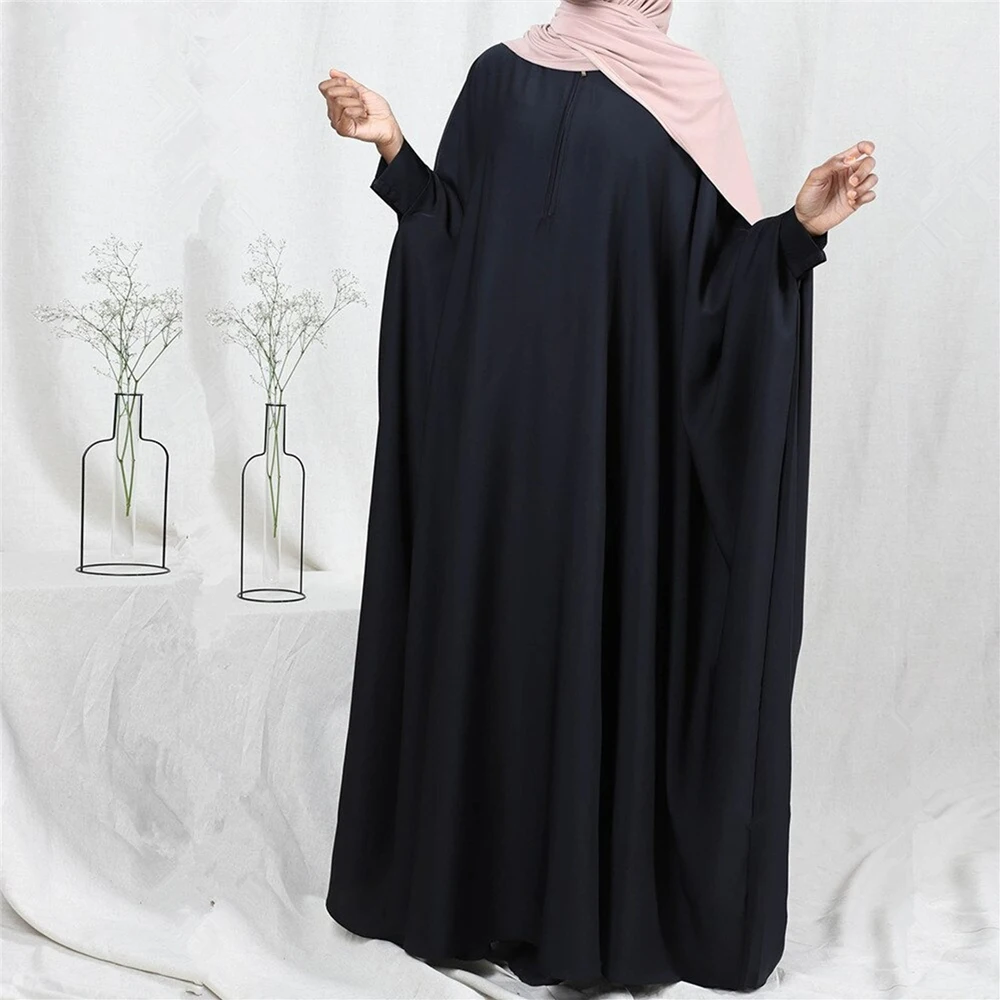 

RIMAIRE Black Abaya Muslim Dresses Islamic Dresses Modest Dress Loose Fitting Robe Muslim Sets Luxurious Women's Evening Dresses