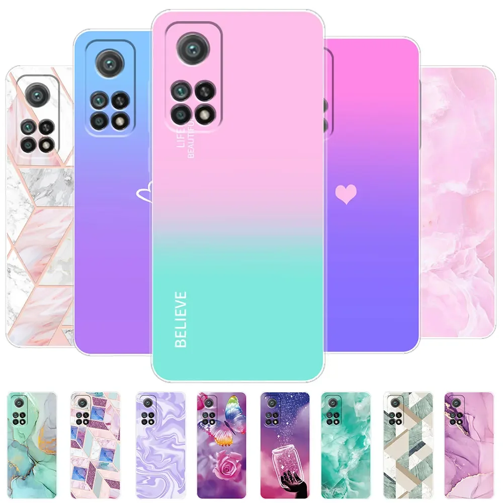 For Xiaomi Mi 10T Pro 5G Case Luxury Silicone Soft Phone Cover Cases For Xiaomi Mi 10T Cartoon Xiaomi Mi 10 T Pro Clear Coque