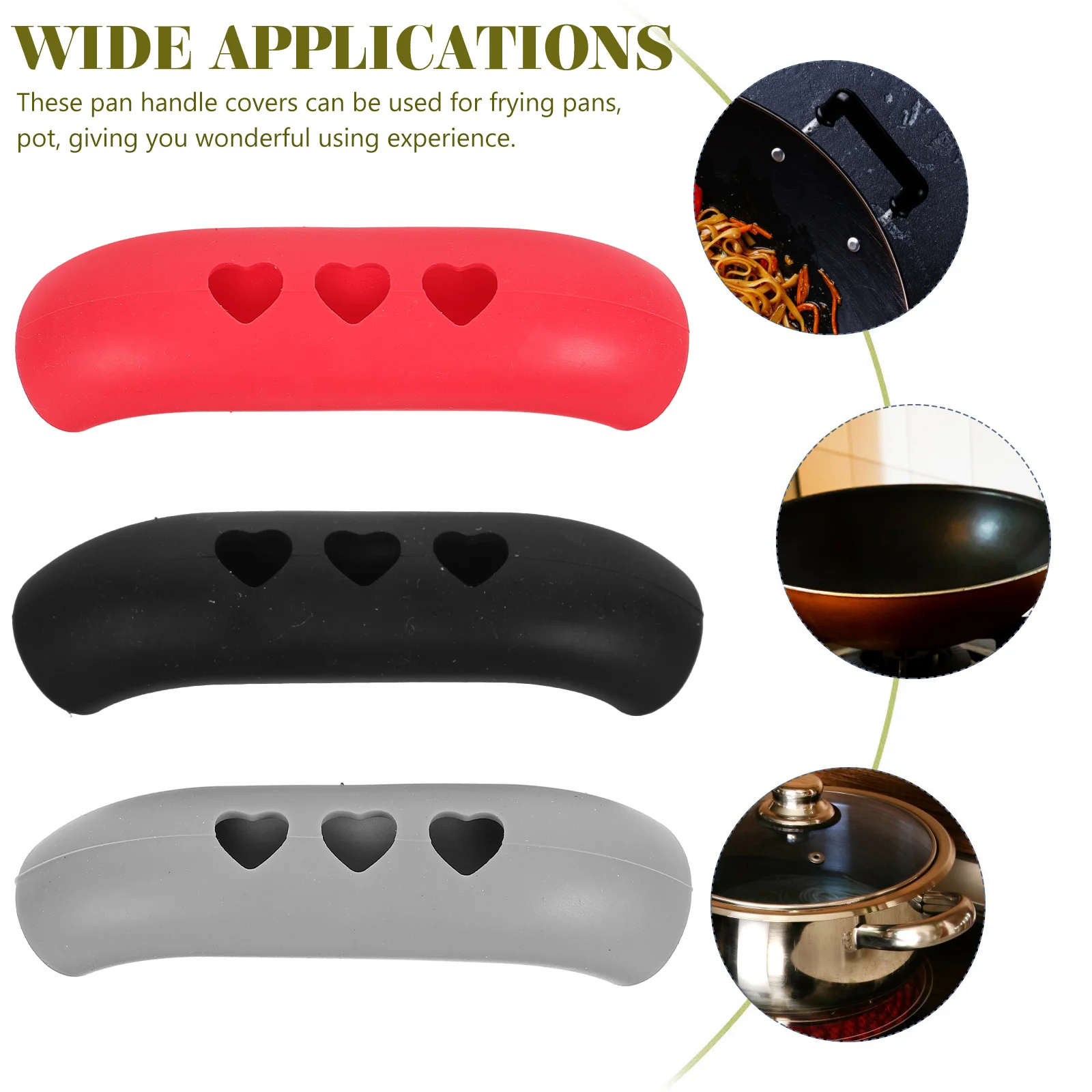 

12Pcs Heat Resistant Pot Handle Covers Kitchen Pan Handle Protective Covers Anti-Scald Sleeve for Pot and Pan Cooking Use