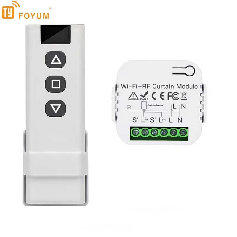 واي فاي RF الستار الذكية التبديل، تويا واي فاي الذكية الستار وحدة تبديل 433 ميجا هرتز الذكية الستار التبديل التحكم عن بعد #1