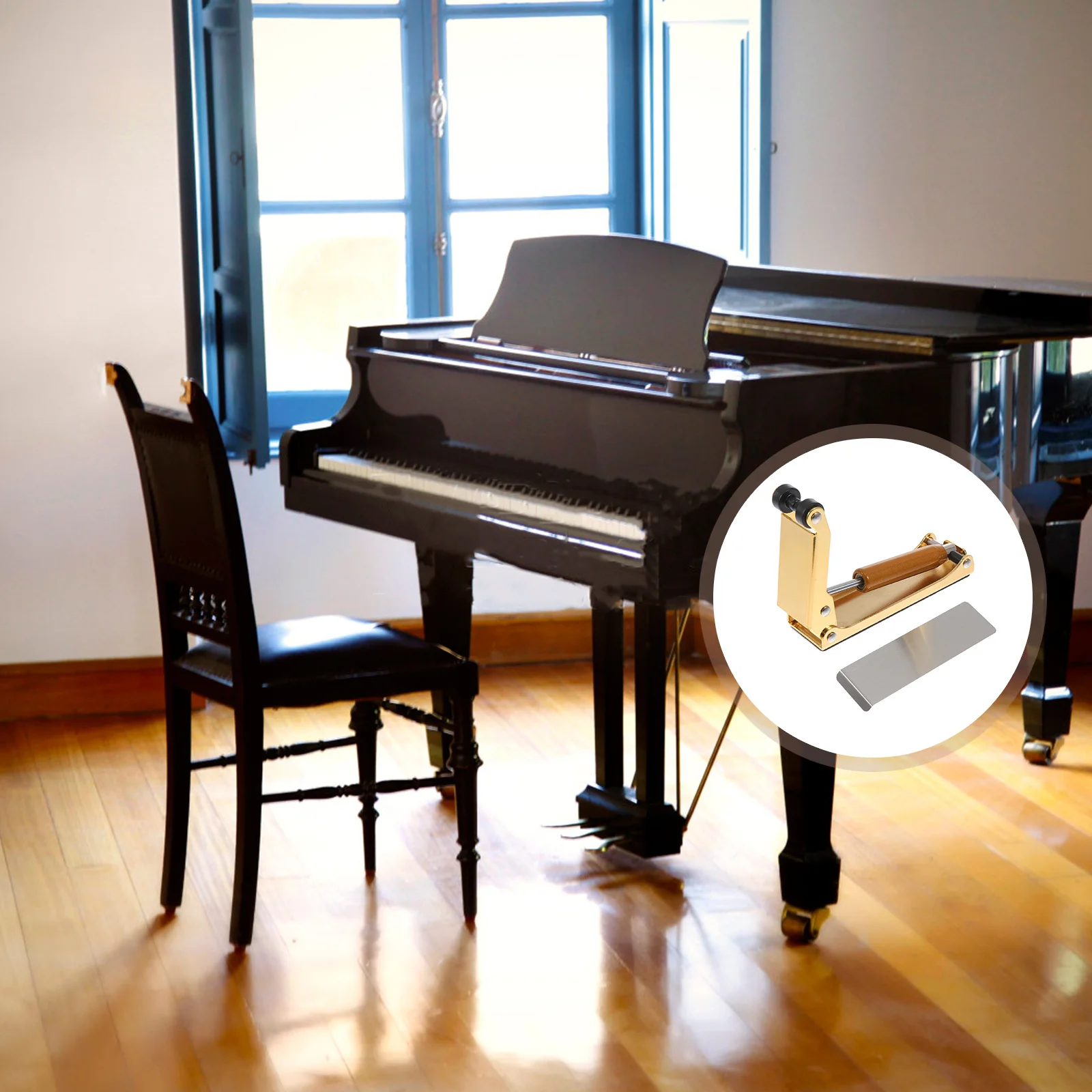 

1 pc Piano Cover Protector Slow Close Hydraulic Buffer For Keyboard Safety Anti-Pinch Accessory Durable Metal Retarder Silent