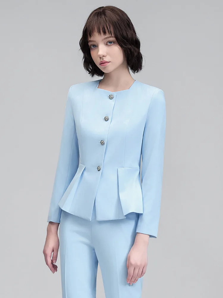 Stili eleganti Abiti da lavoro formali da donna con pantaloni e giacche Cappotto OL Office Tailleur pantalone professionale Pantaloni Set Blazer