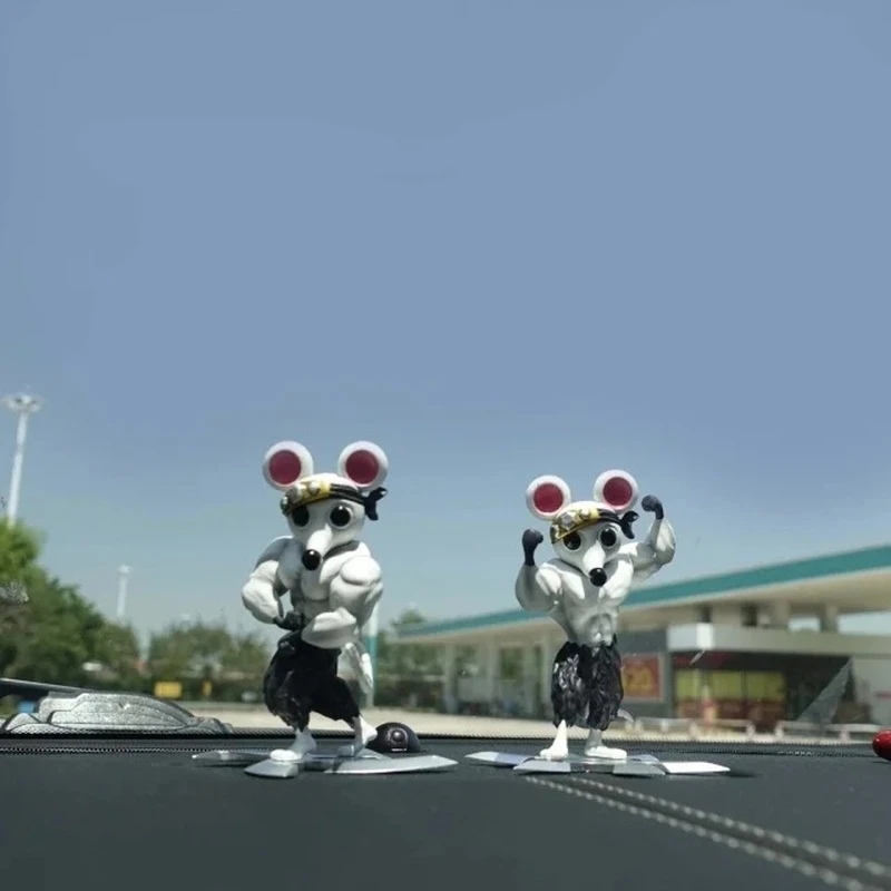 Demon Slayer Entertainment District Arc GK Uzui Tengen Ninja Animal Muscle Mouse Model Standbeeld Figuur Festival Gift