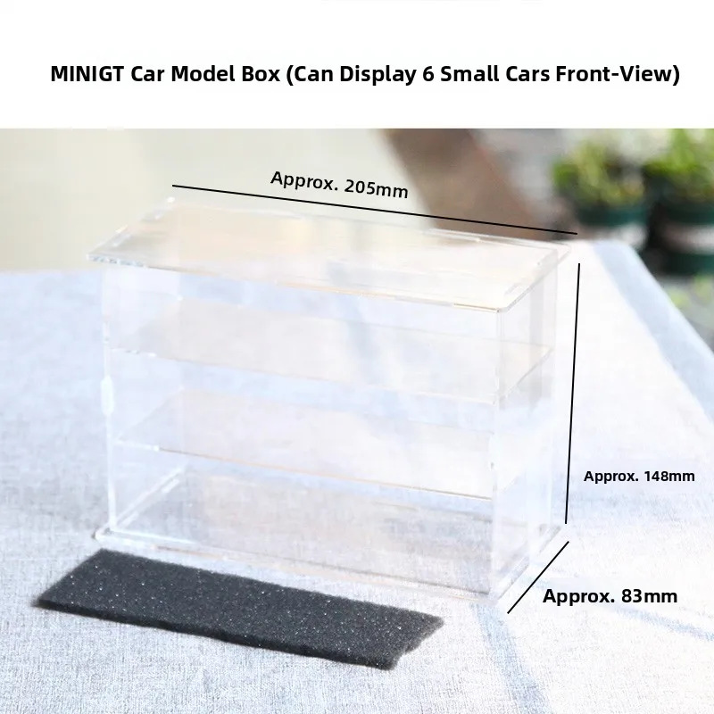 Stackable Open-Top GT Car Model Display Box Three-Layer Storage Case for MINIGT Collectibles Car Protection Display